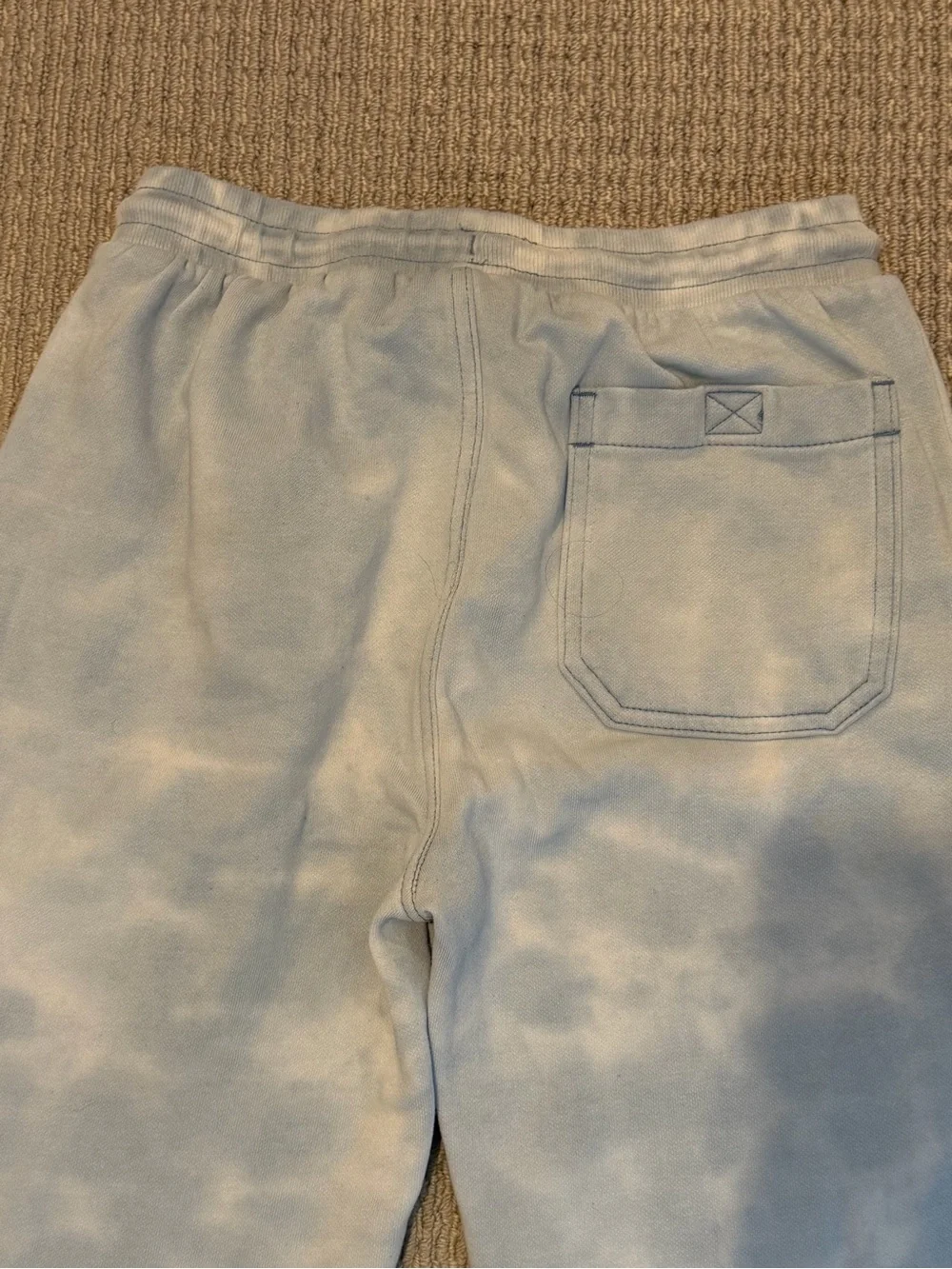 Billabong Light Blue & White Tie-Dye Hoodie & Jogger Set